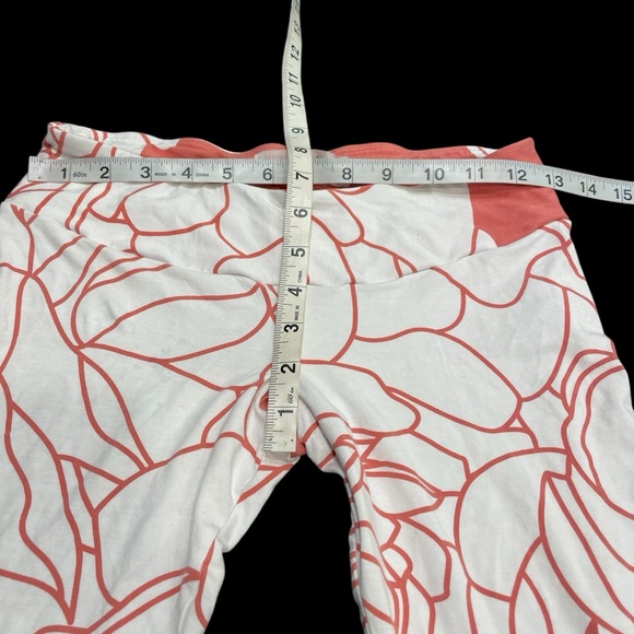 Womens Salt Liko Leggings Sz 1 AOP Hawaiian Tropical Floral Aloha Pink White - Picture 8 of 9